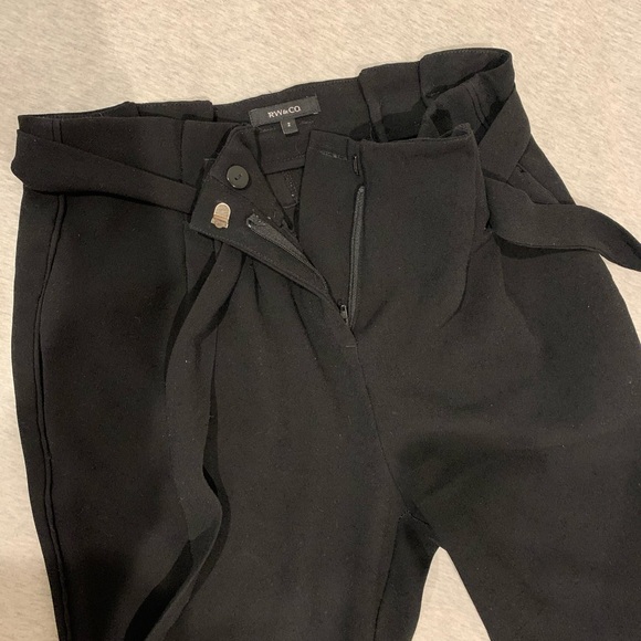 Rw&co black tie up pants - Picture 1 of 6
